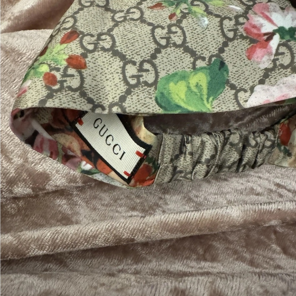 Gucci Floral Silk GG Monogram Headband Turban - Picture 4 of 6